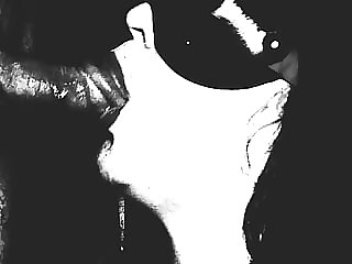 Close up drooling blowjob..