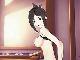 Kana Kojima rides a..