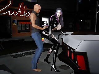 Super belle bigboob racing..