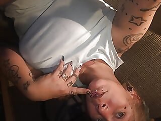 Milf tatted and pierced..