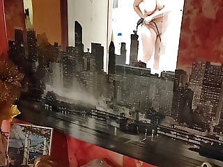 Obstructed my gf in shower