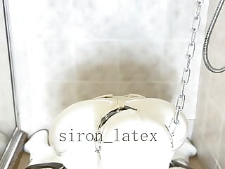 White rubber toilet . I come..