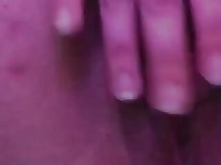 Slapping my gaped pussy