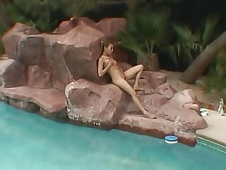 A skinny Asian girl..