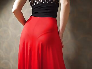 Hot Milf In Tight Dress..