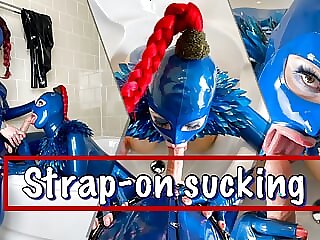 Strap-on sucking