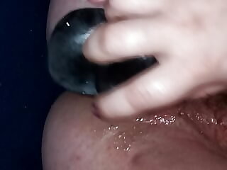 Orgasm all over BBC Dildo